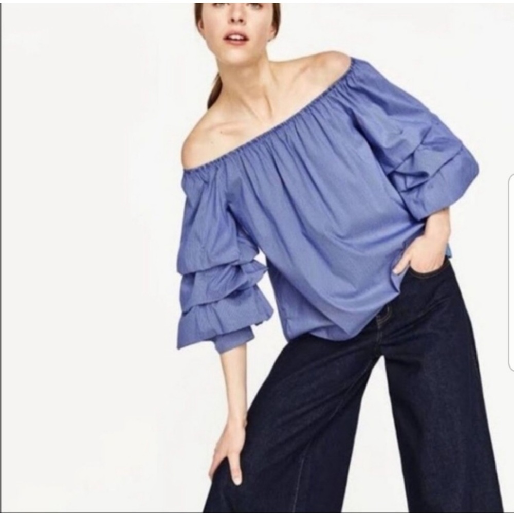 Zara Puff Sleeve Blouse